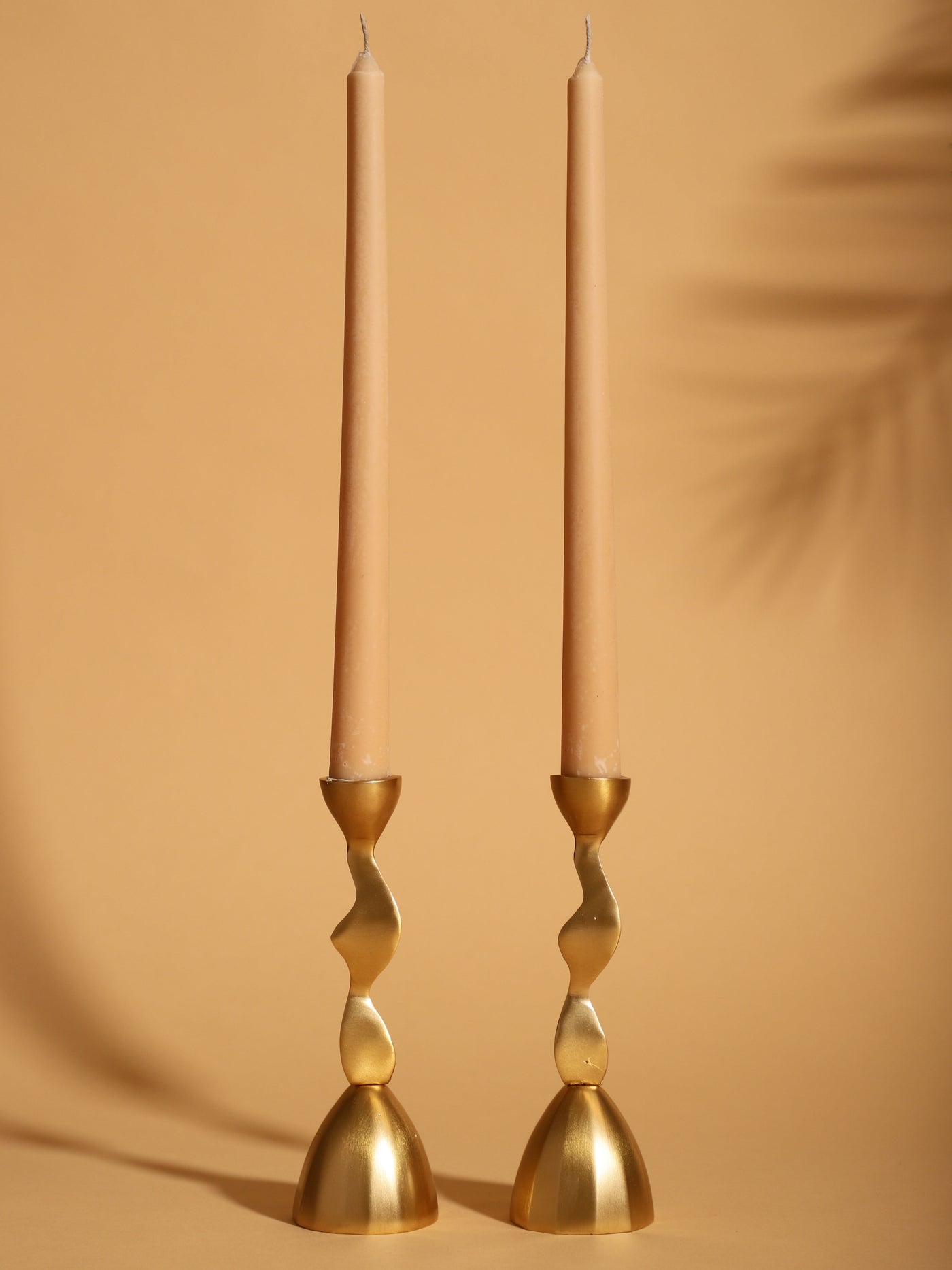 Golden Swirl Candle Holder
