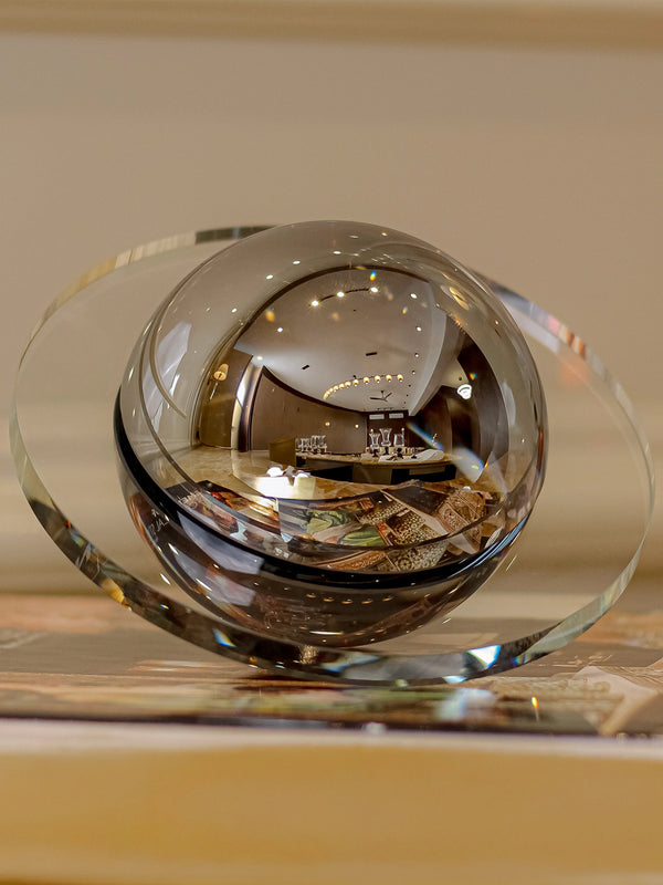 Crystal Airship Decor Object - Smoky Grey