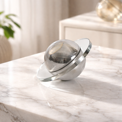 Crystal Airship Decor Object - Smoky Grey