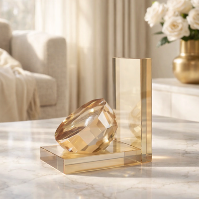 Crystal Bookends