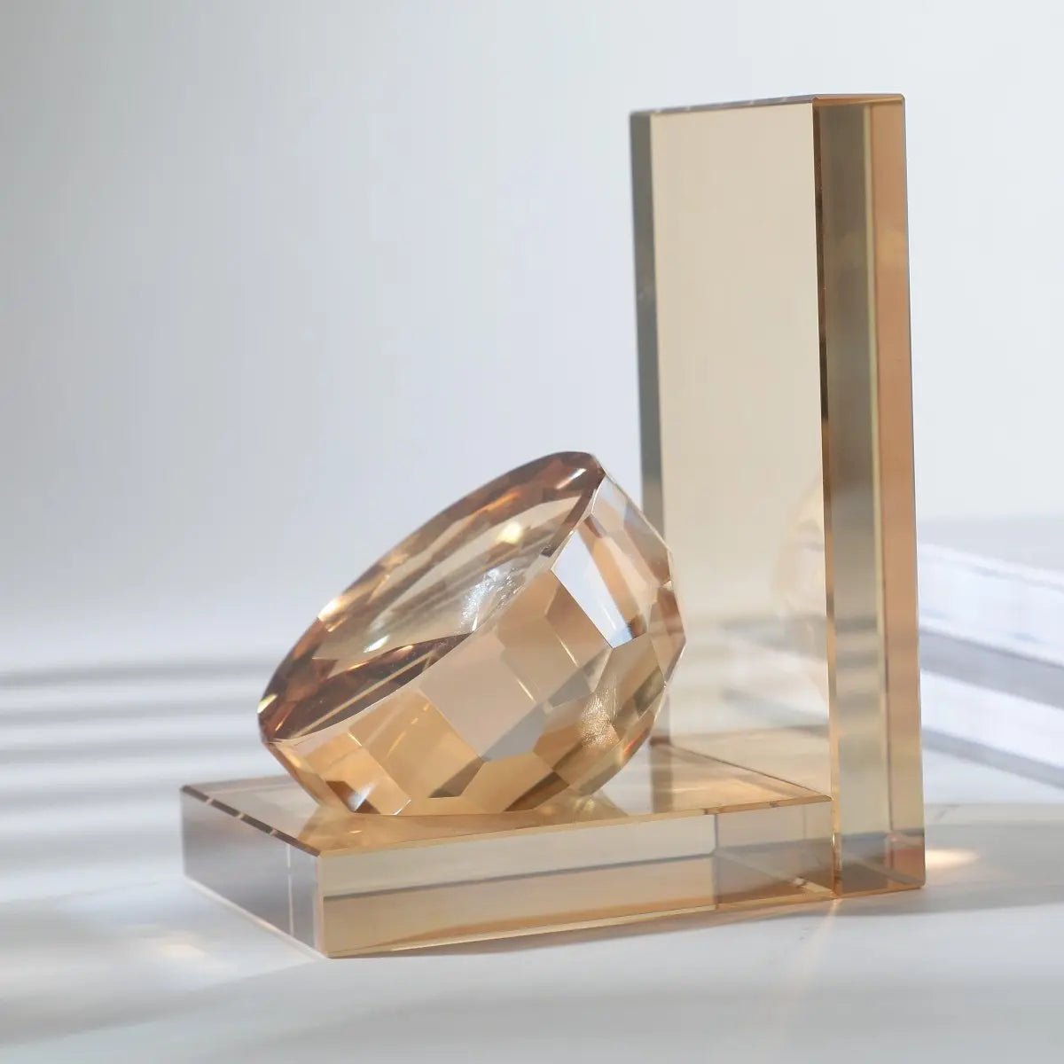 Crystal Bookends