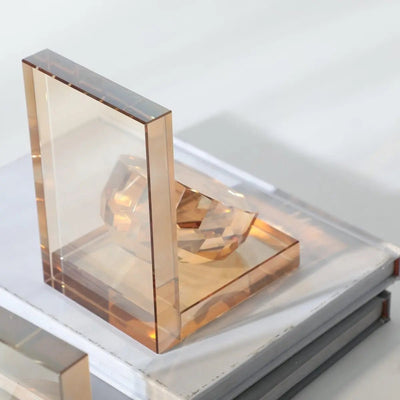 Crystal Bookends