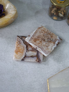 Crystal Agate Stone Coaster Set of 2