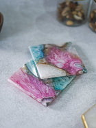 Crystal Agate Stone Coaster Set of 2
