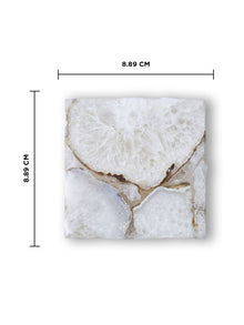 Crystal Agate Stone Coaster Set of 2