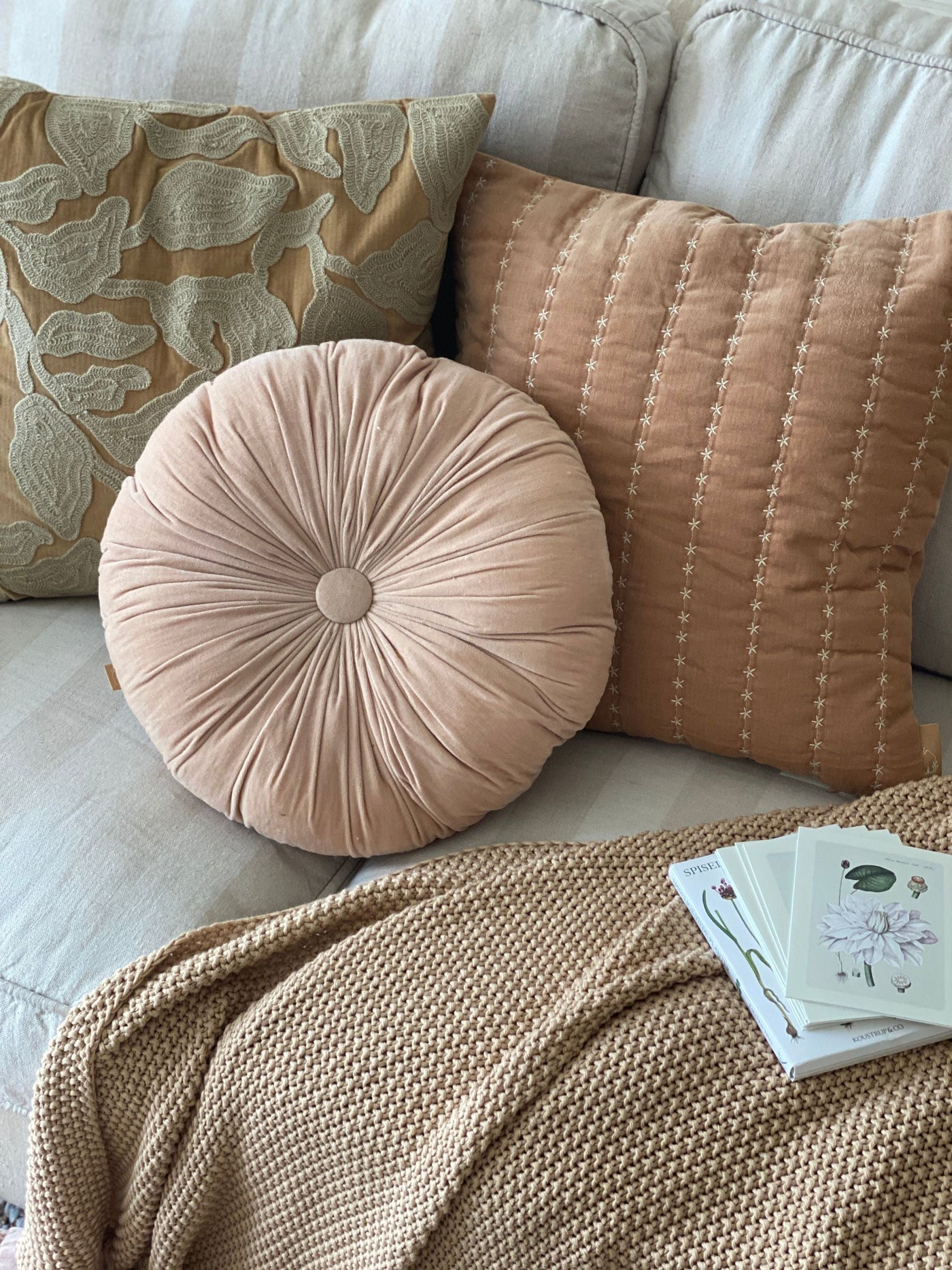 Cuddle Baby Pink Round Cushion