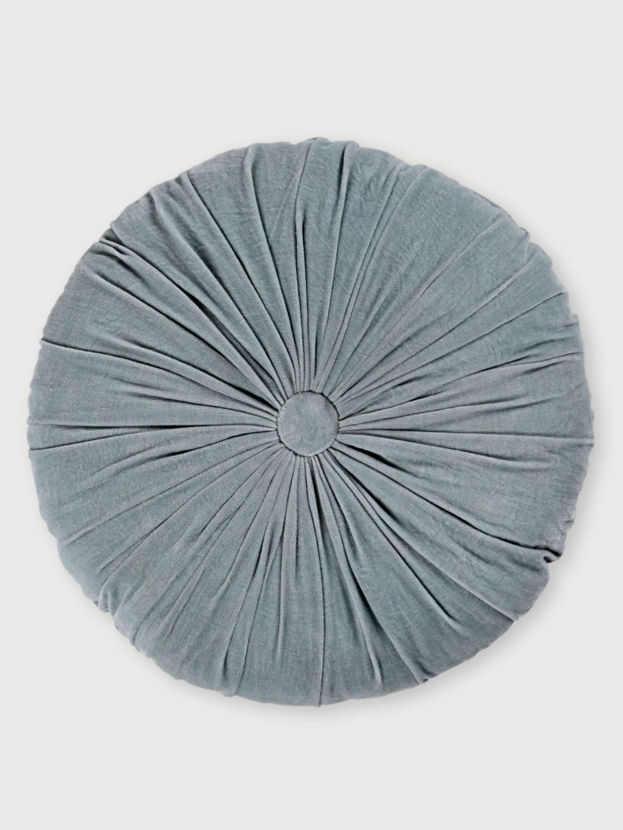 Cuddle Duck Egg Velvet Round Cushion