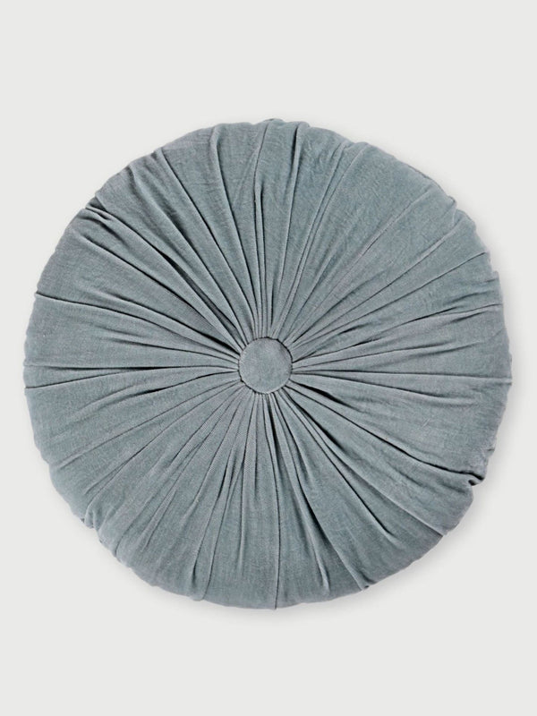 Cuddle Duck Egg Velvet Round Cushion