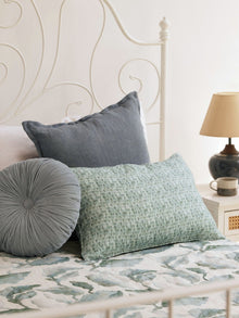 Cuddle Duck Egg Velvet Round Cushion