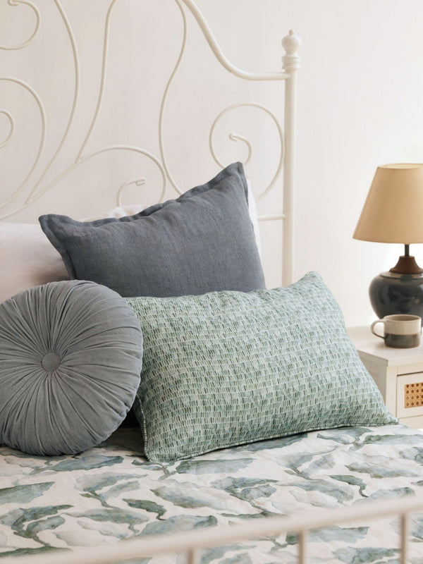 Cuddle Duck Egg Velvet Round Cushion