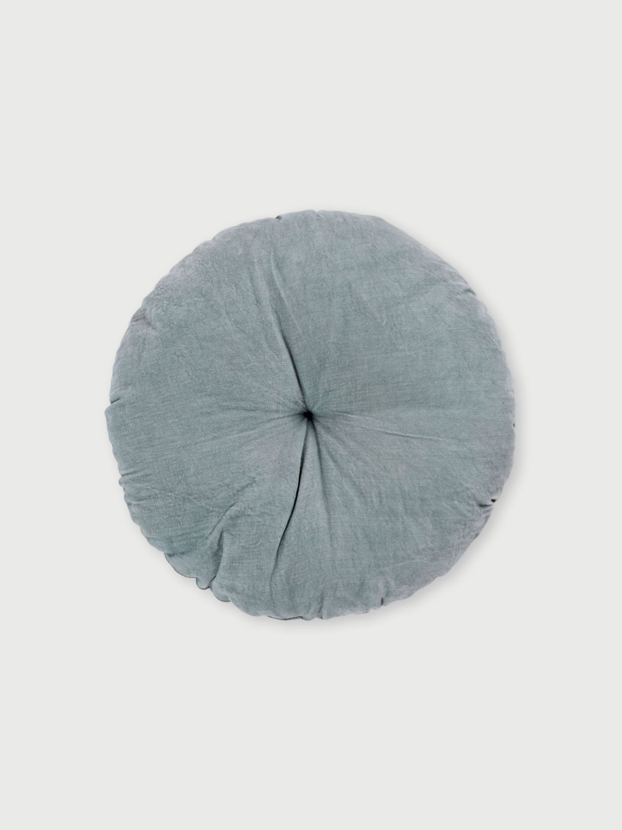 Cuddle Duck Egg Velvet Round Cushion