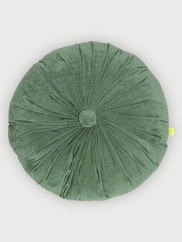 Cuddle Eucalyptus Velvet  Round Cushion