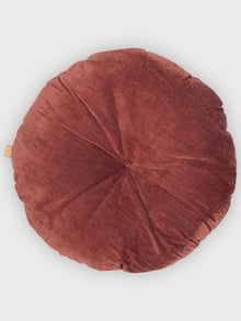 Cuddle Rhubarb Velvet  Round Cushion
