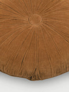 Cuddle Tan Brown Velvet  Round Cushion