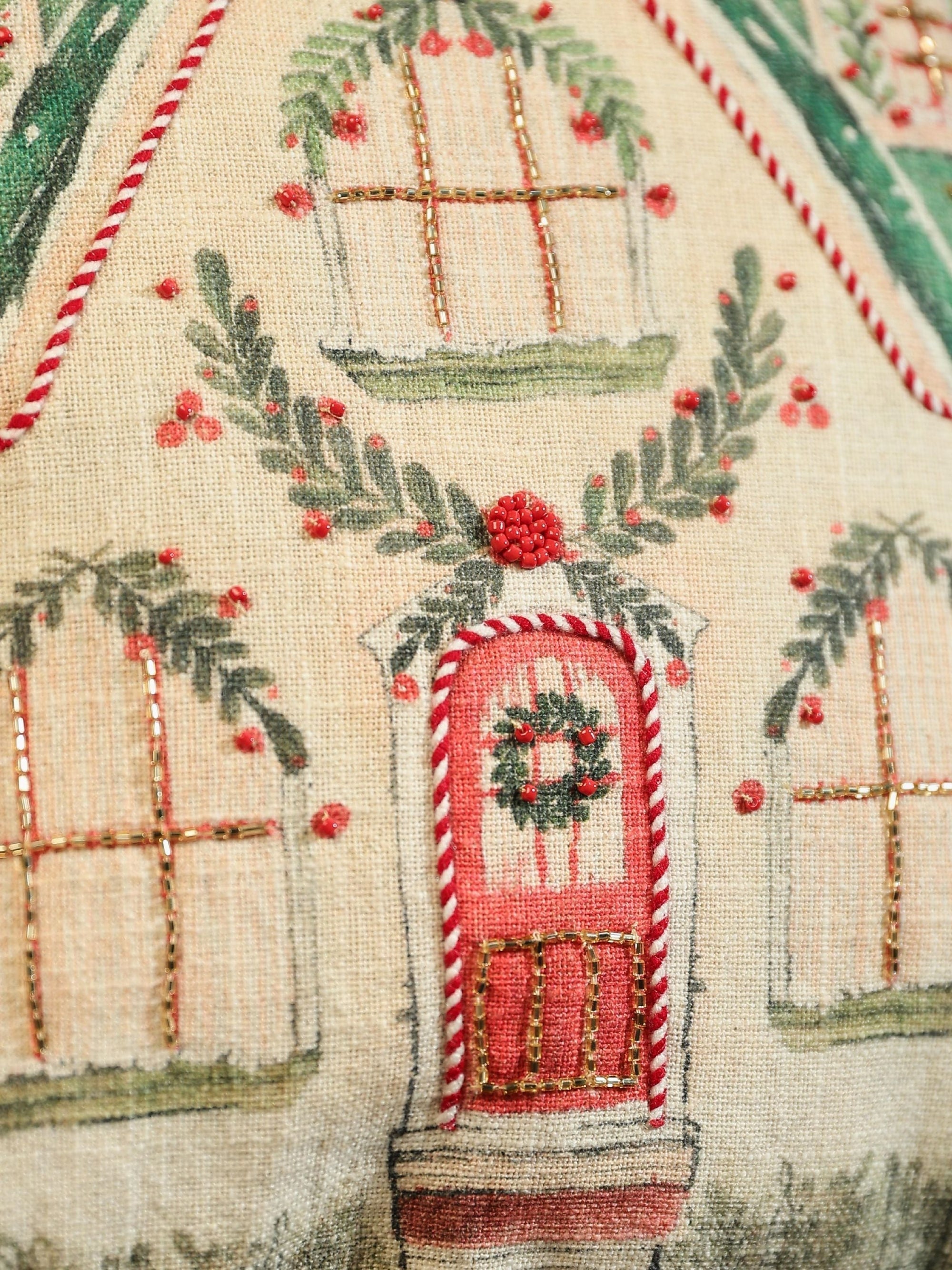 Christmas Cushion Covers - Christmas House (14"x14")