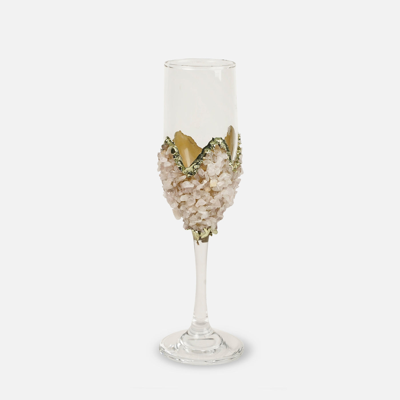 Limited edition - Claire - Rose Quartz Champage Glass