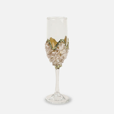 Limited edition - Claire - Rose Quartz Champage Glass