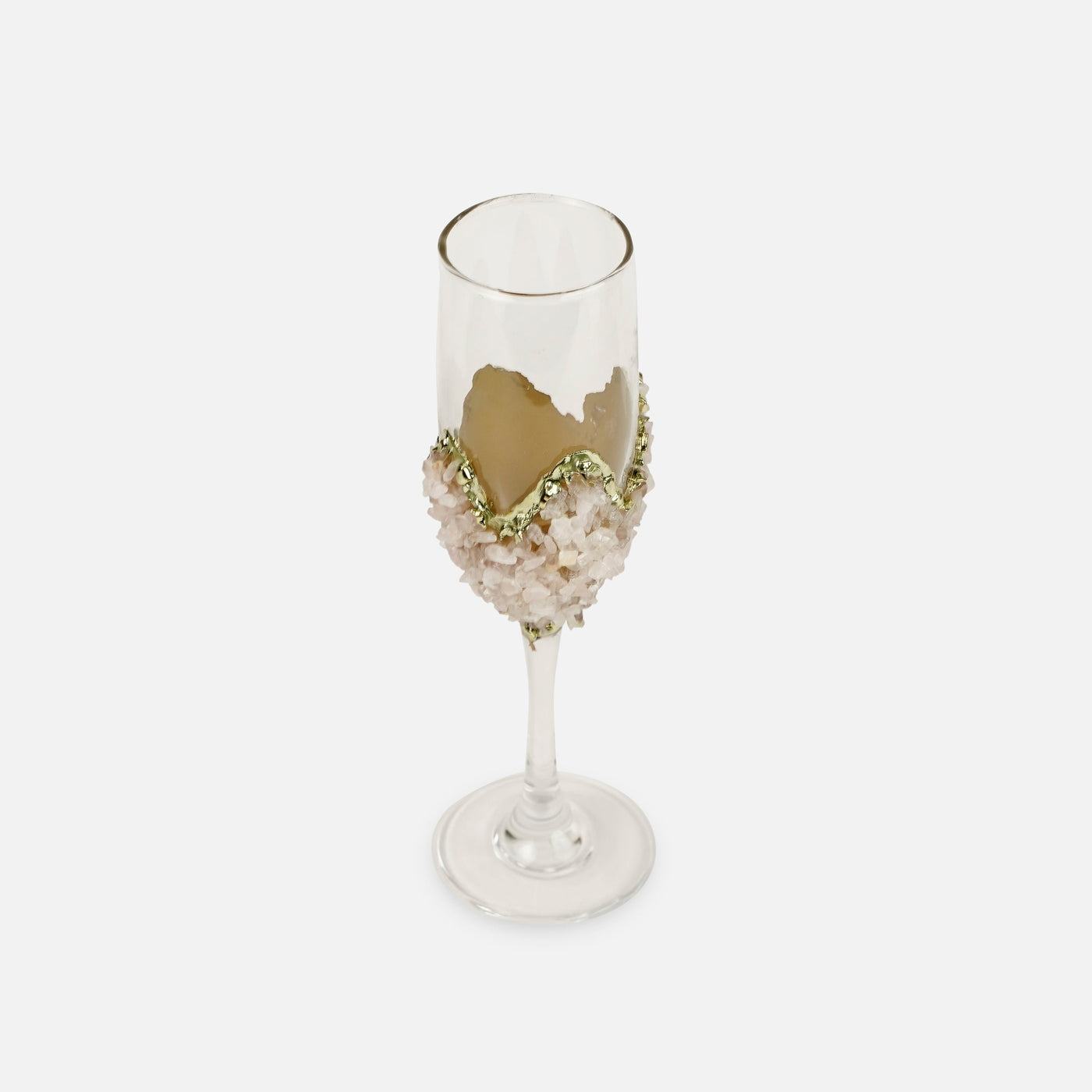 Limited edition - Claire - Rose Quartz Champage Glass