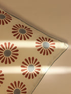 Cotton Block Printed Cushion Cover - Daisy