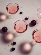 Dd Pink Stem Glass Set Of 4 Gift Box