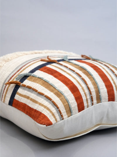 Desert Stripe Block Printed Cushion Cover