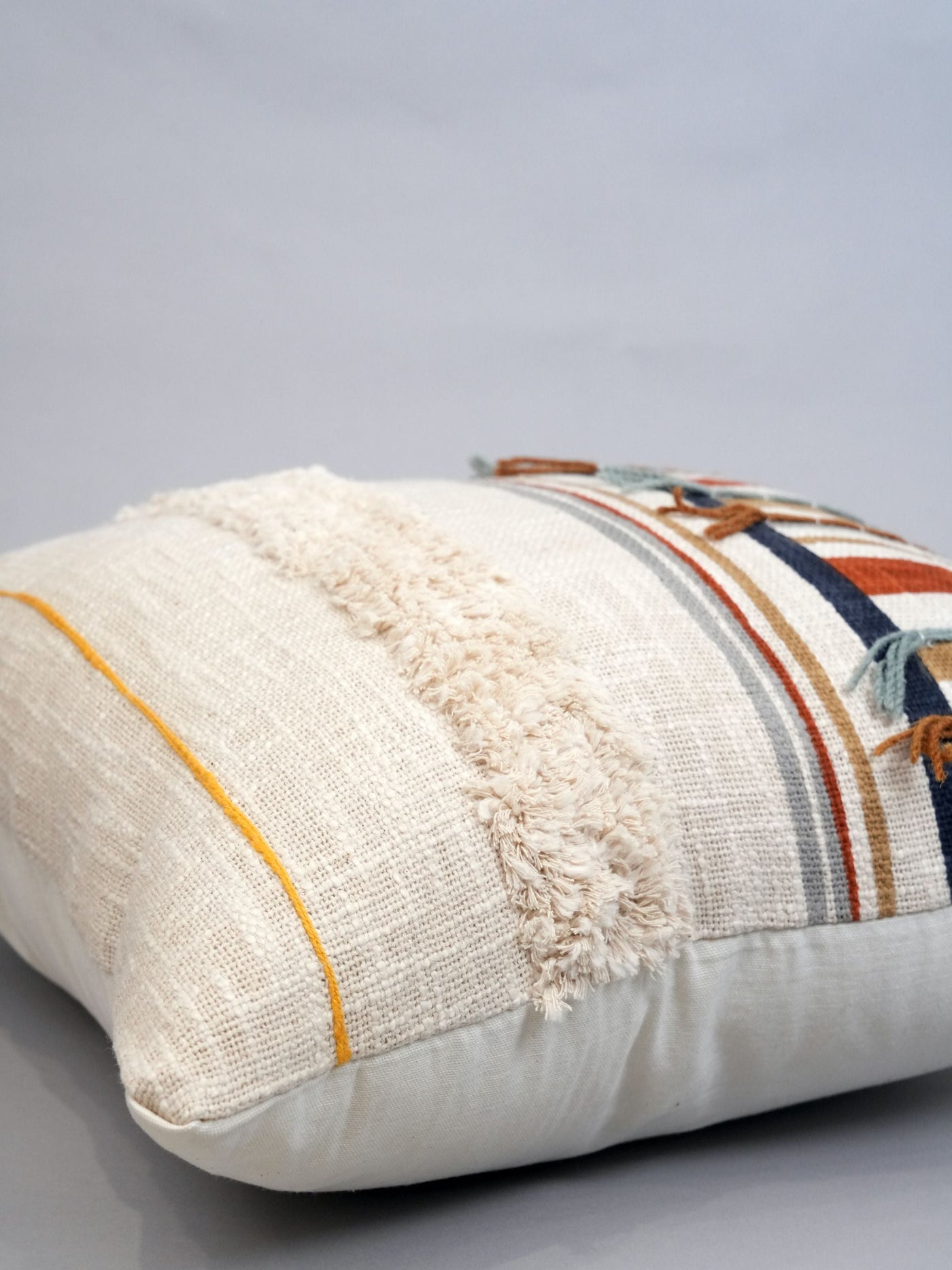 Desert Stripe Block Printed Cushion Cover