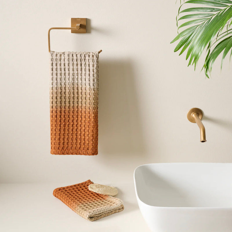 Dip Dye | Cotton Bamboo | Waffle  | Hand Towel