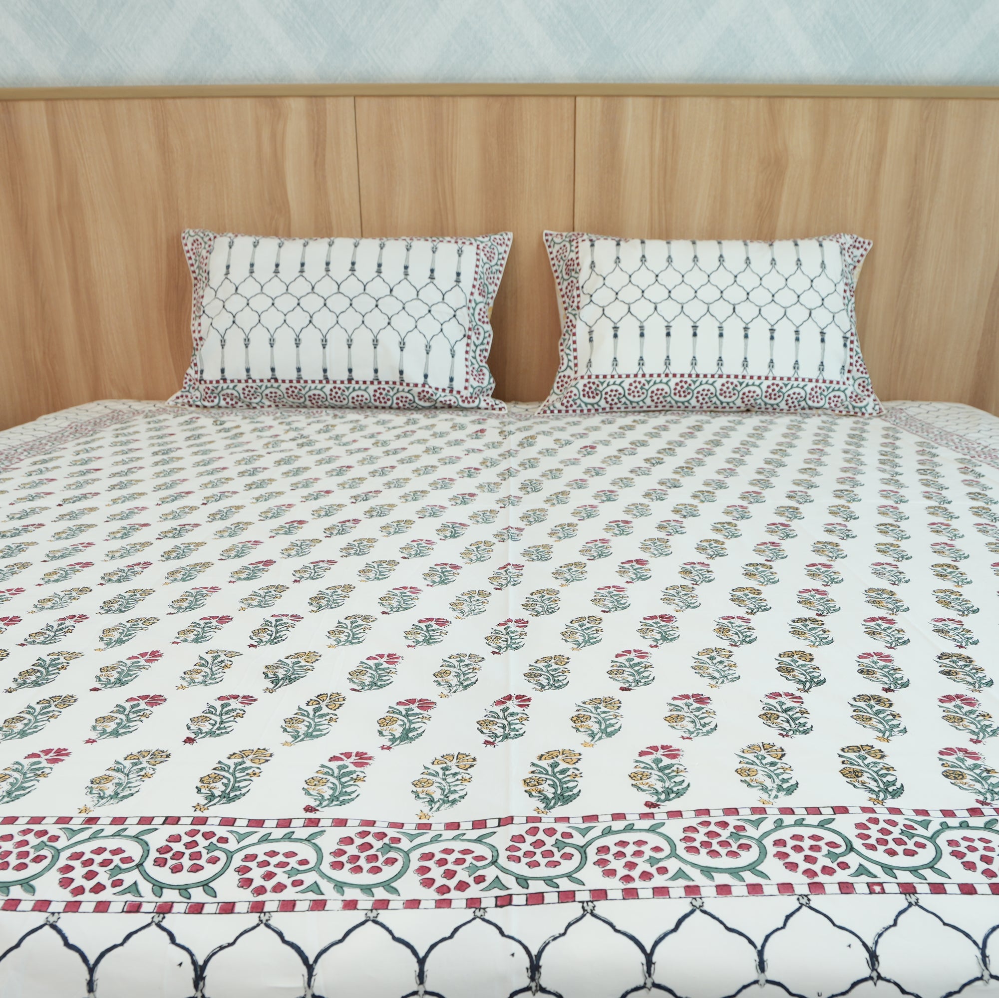 Anandbagh Handblock Bedsheet