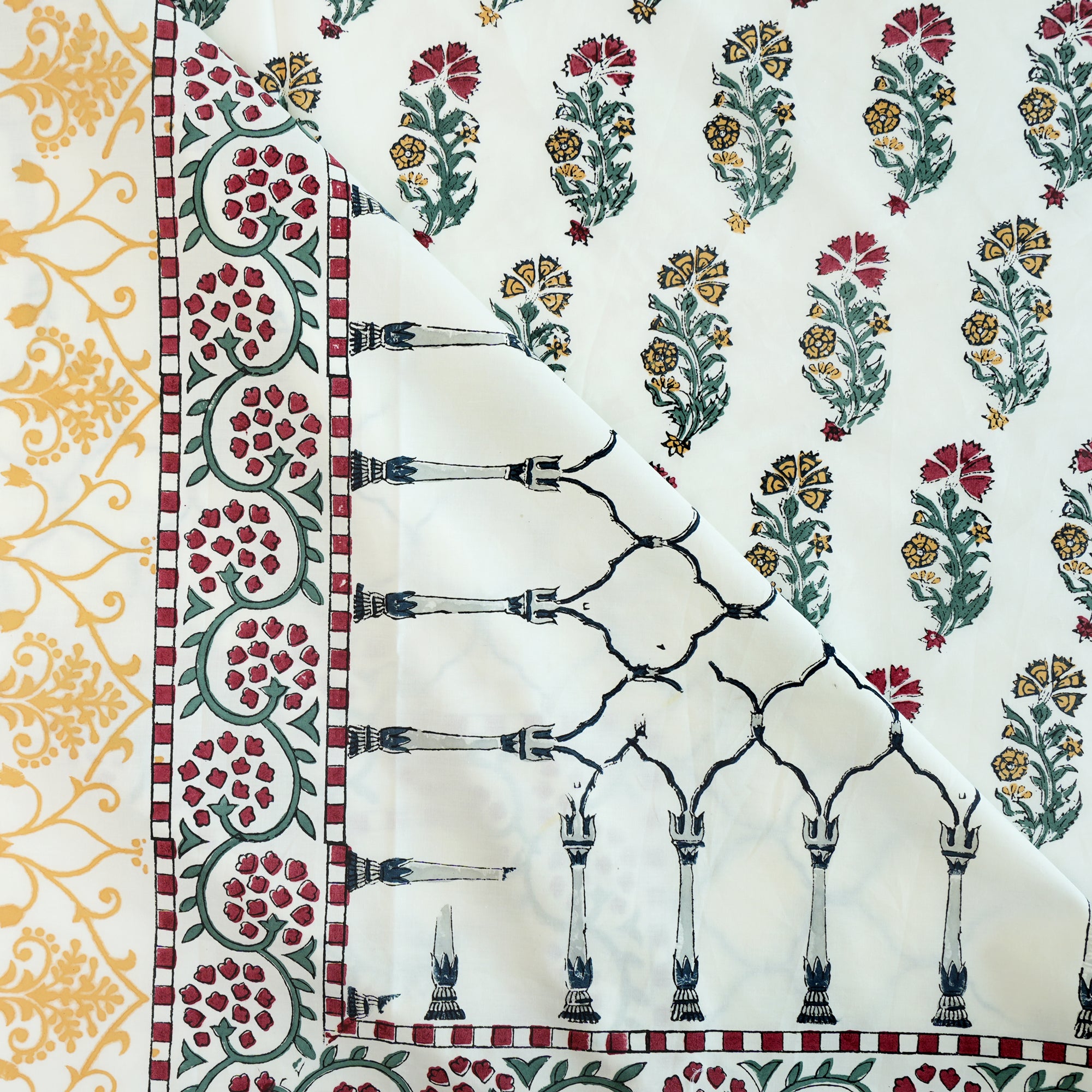 Anandbagh Handblock Bedsheet