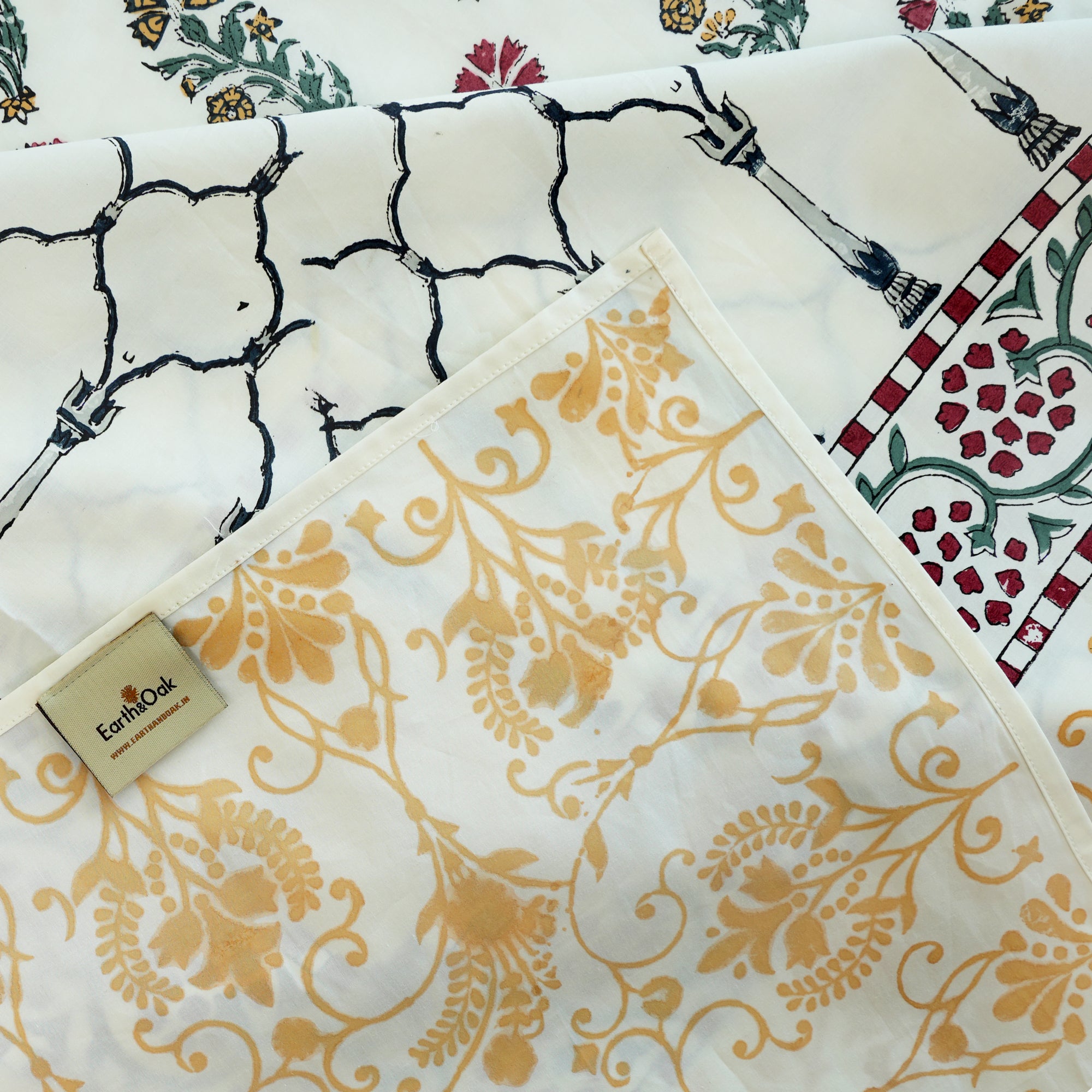 Anandbagh Handblock Bedsheet
