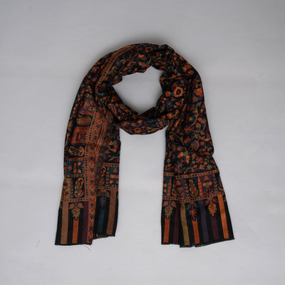 Kani Work Fine Wool-Stole