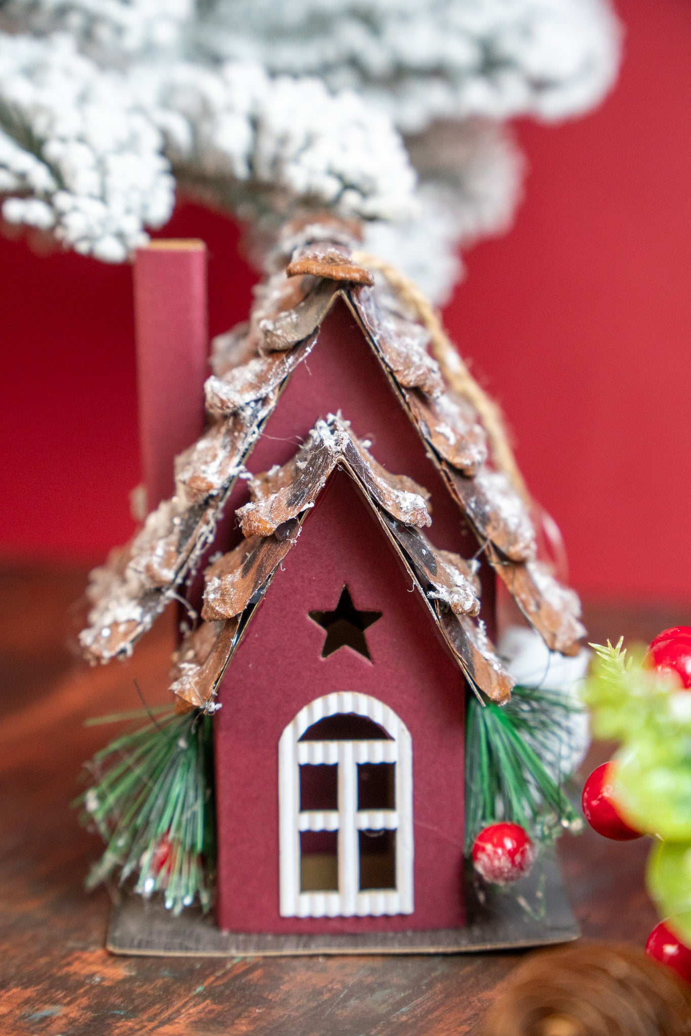 Mini Rustic Christmas House Décor