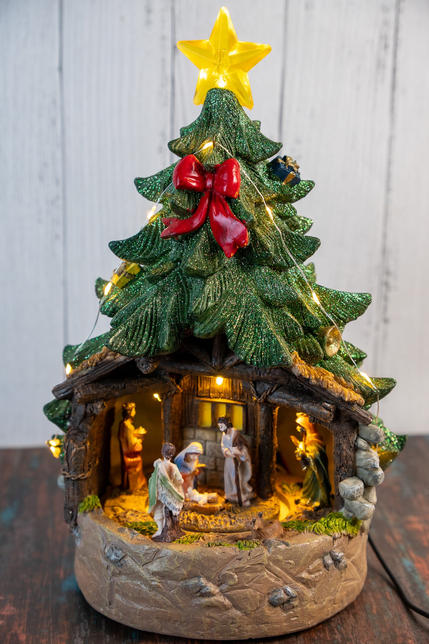 LED Nativity Scene Christmas Tree Décor