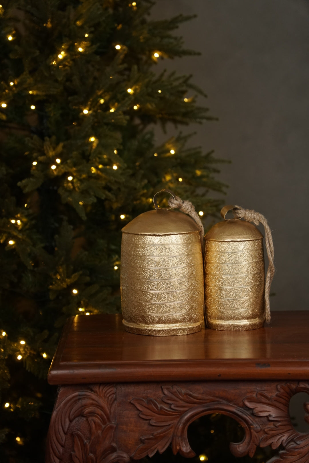 Handmade Metal Christmas Hanging Cow Bells