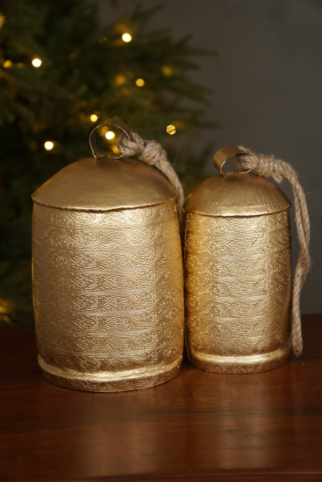 Handmade Metal Christmas Hanging Cow Bells