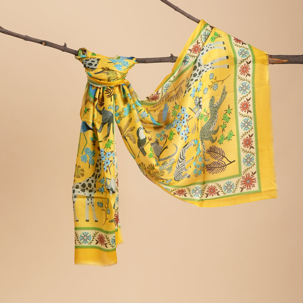 Safari Bloom Bamboo Modal Stole