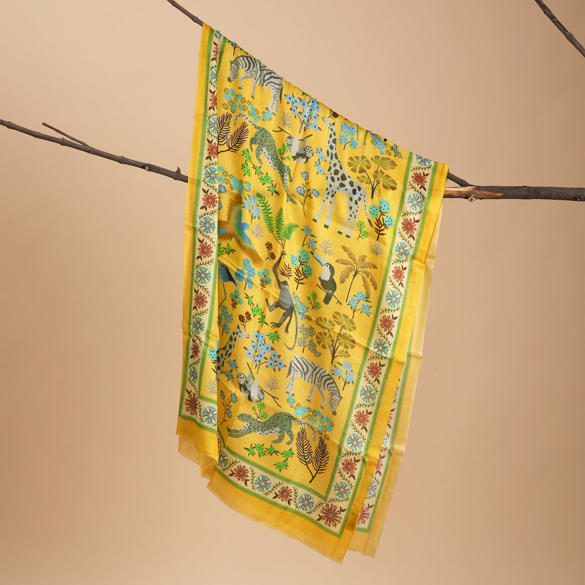 Safari Bloom Bamboo Modal Stole
