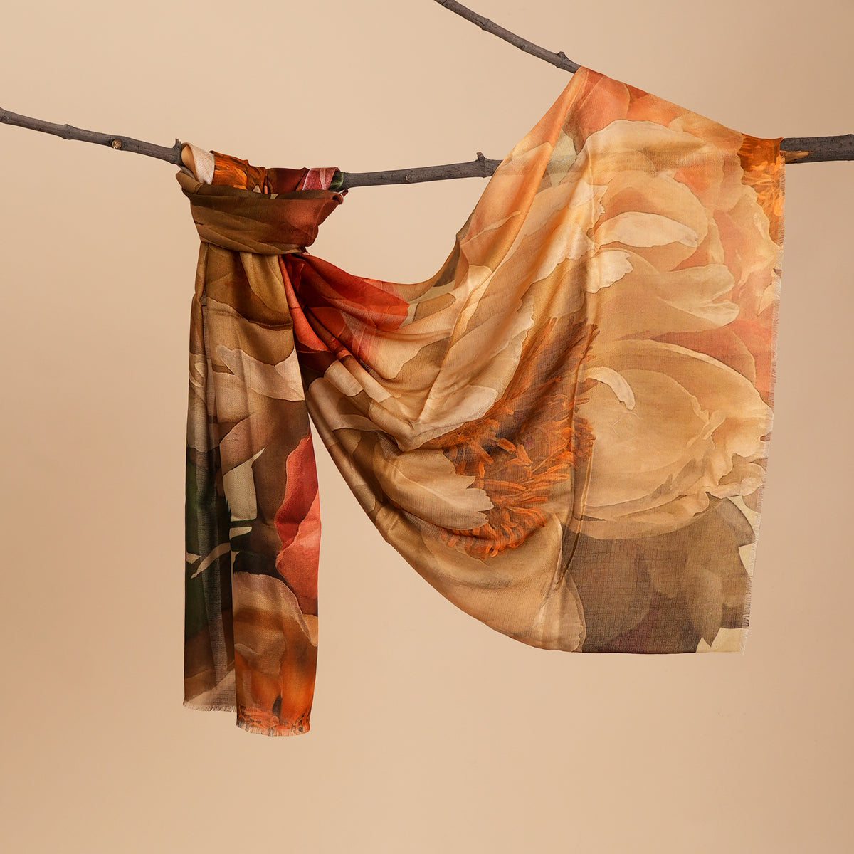 Floral Whispers Bamboo Modal Stole
