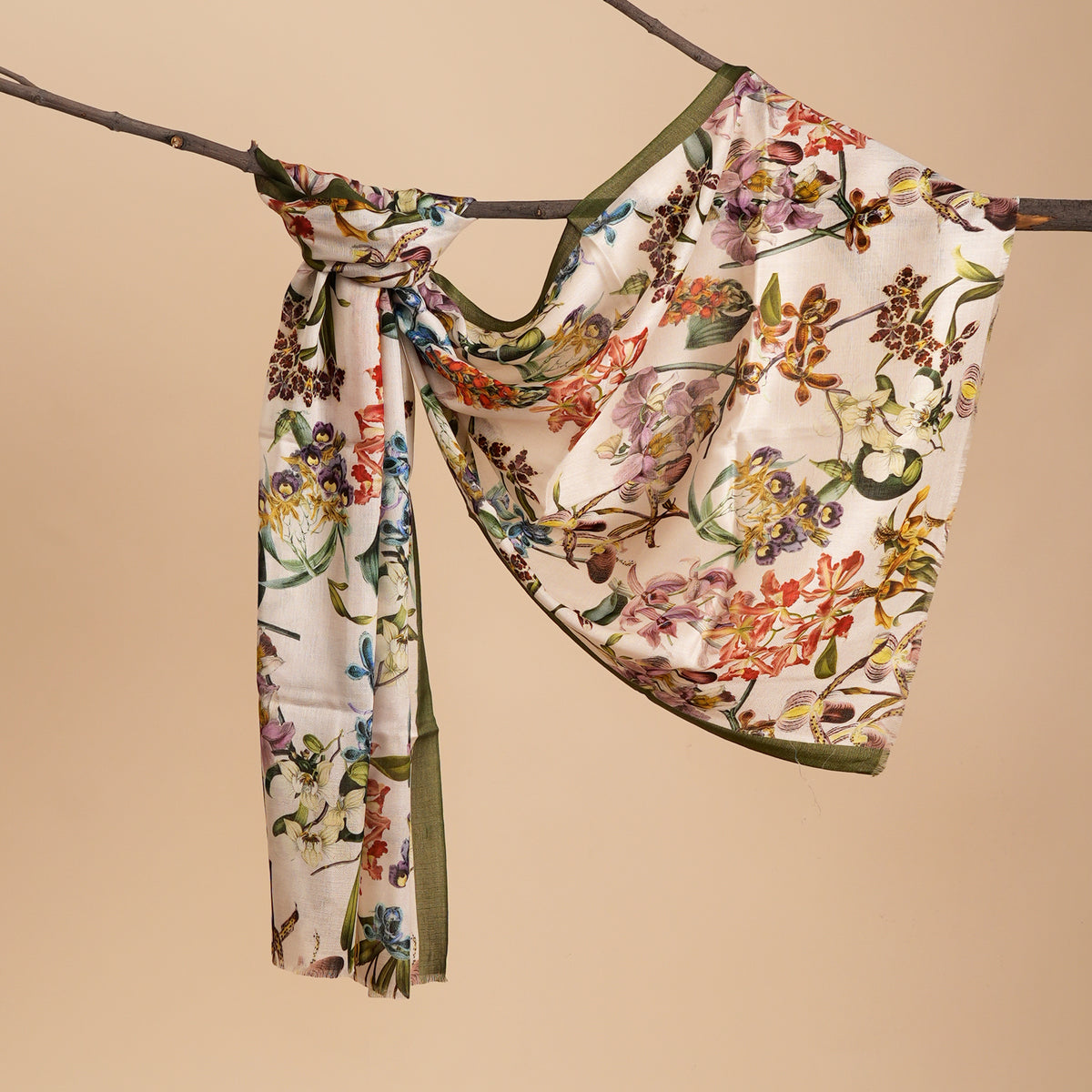 Botanical Whispers Bamboo Modal Stole