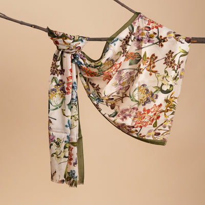 Botanical Whispers Bamboo Modal Stole