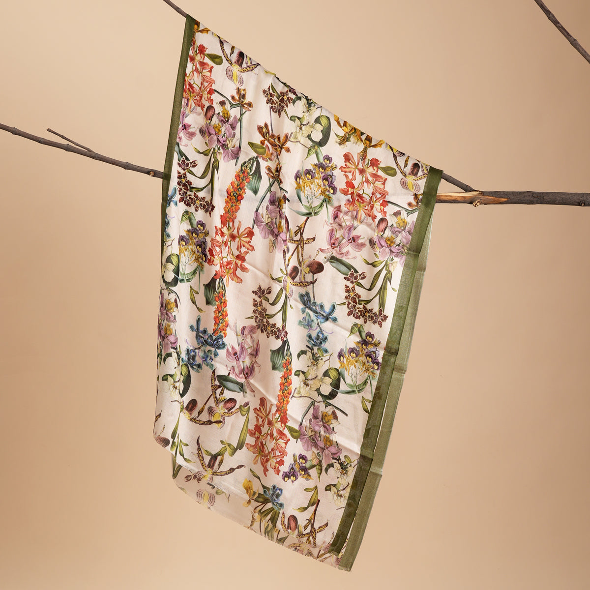 Botanical Whispers Bamboo Modal Stole