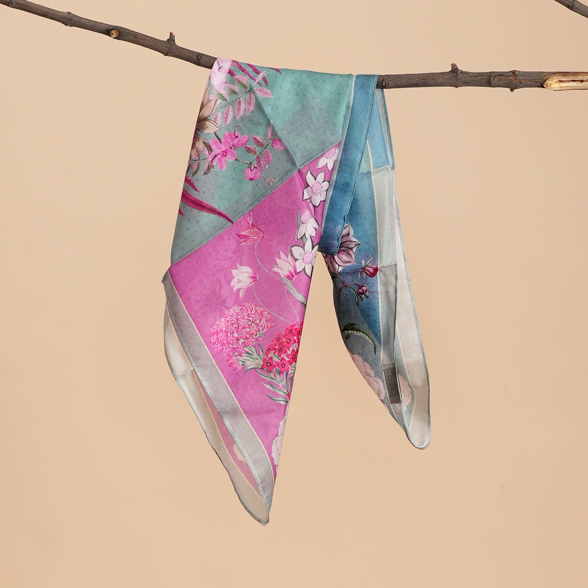Blush Lagoon Modal Silk Scarf