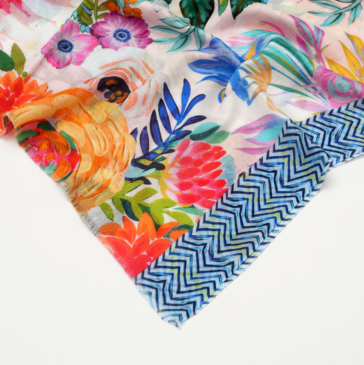 Petals In Color Bamboo Modal Stole