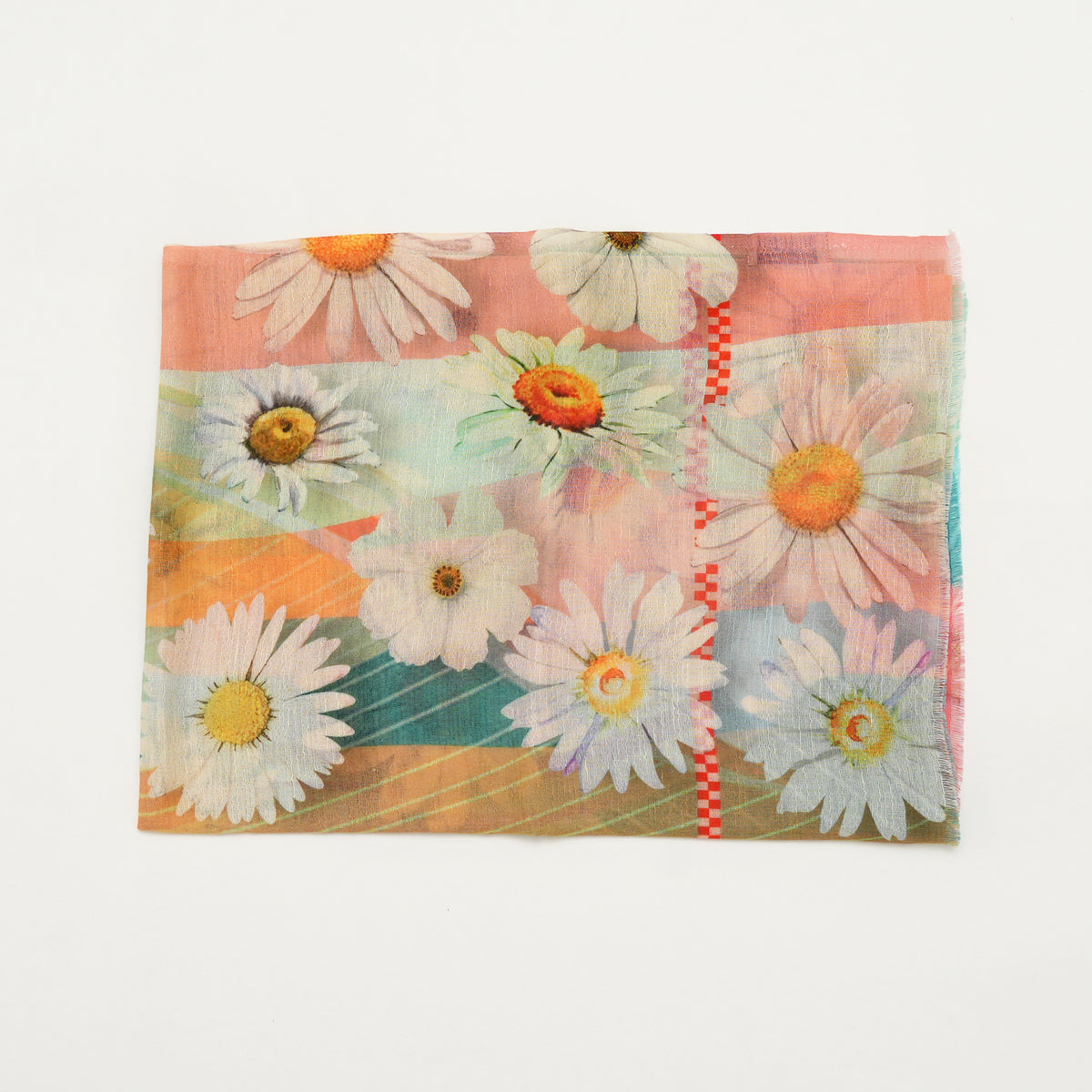 Pastel Sunburst Cotton Linen Stole