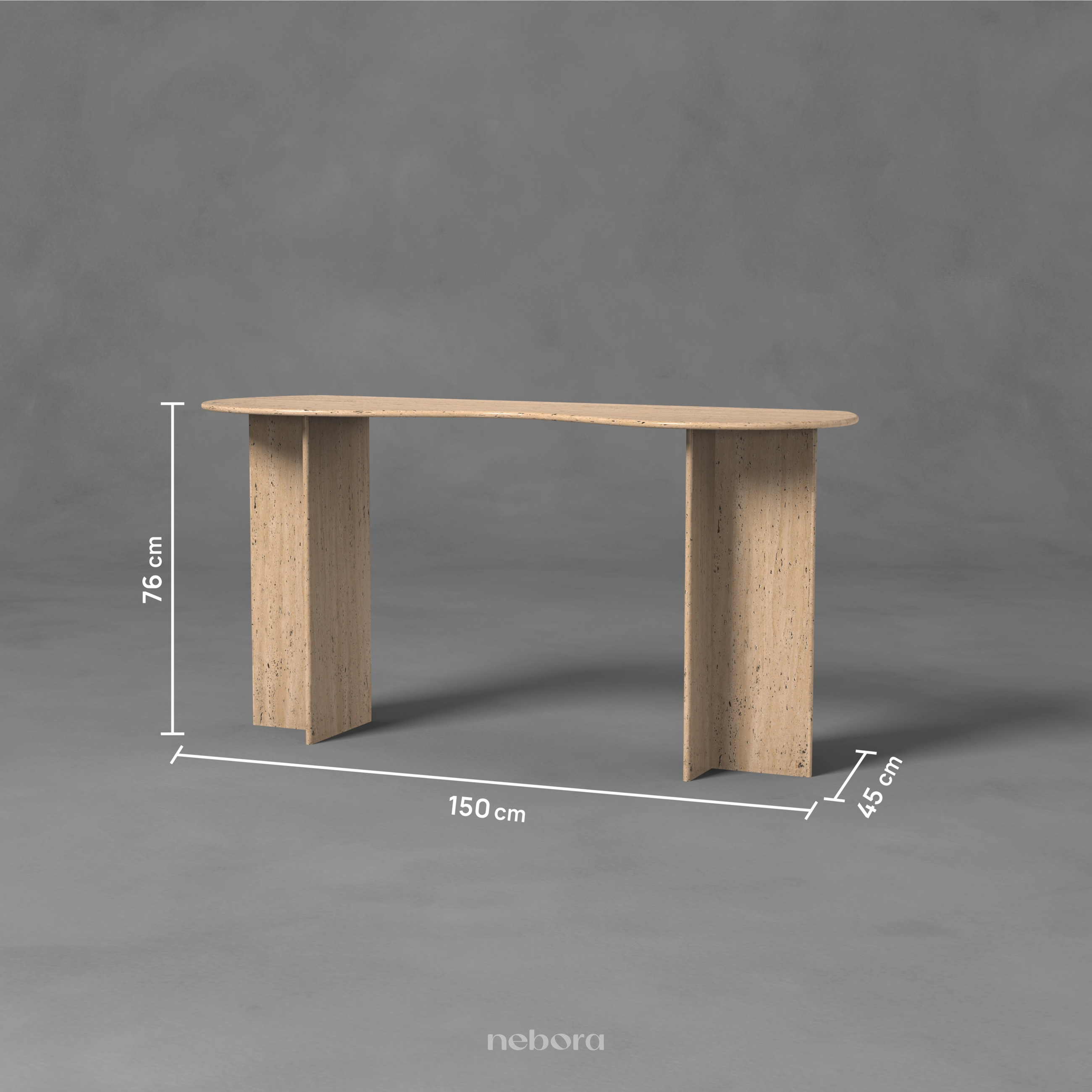 Keystone Marble Console