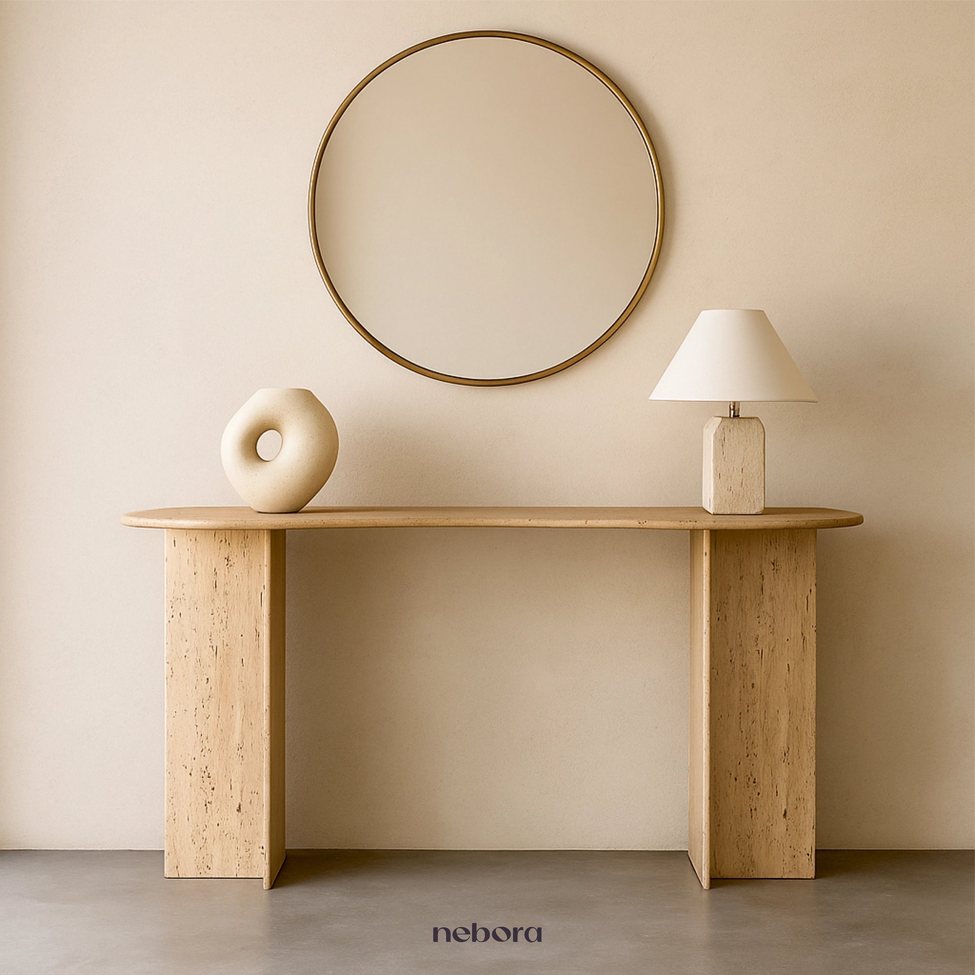Keystone Marble Console