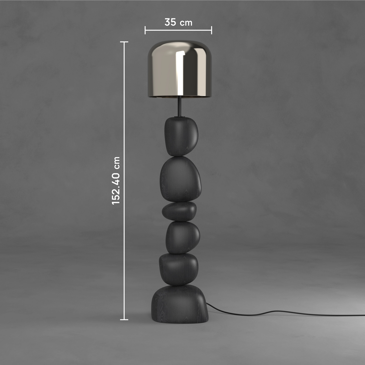 Cairn Floor Lamp Black