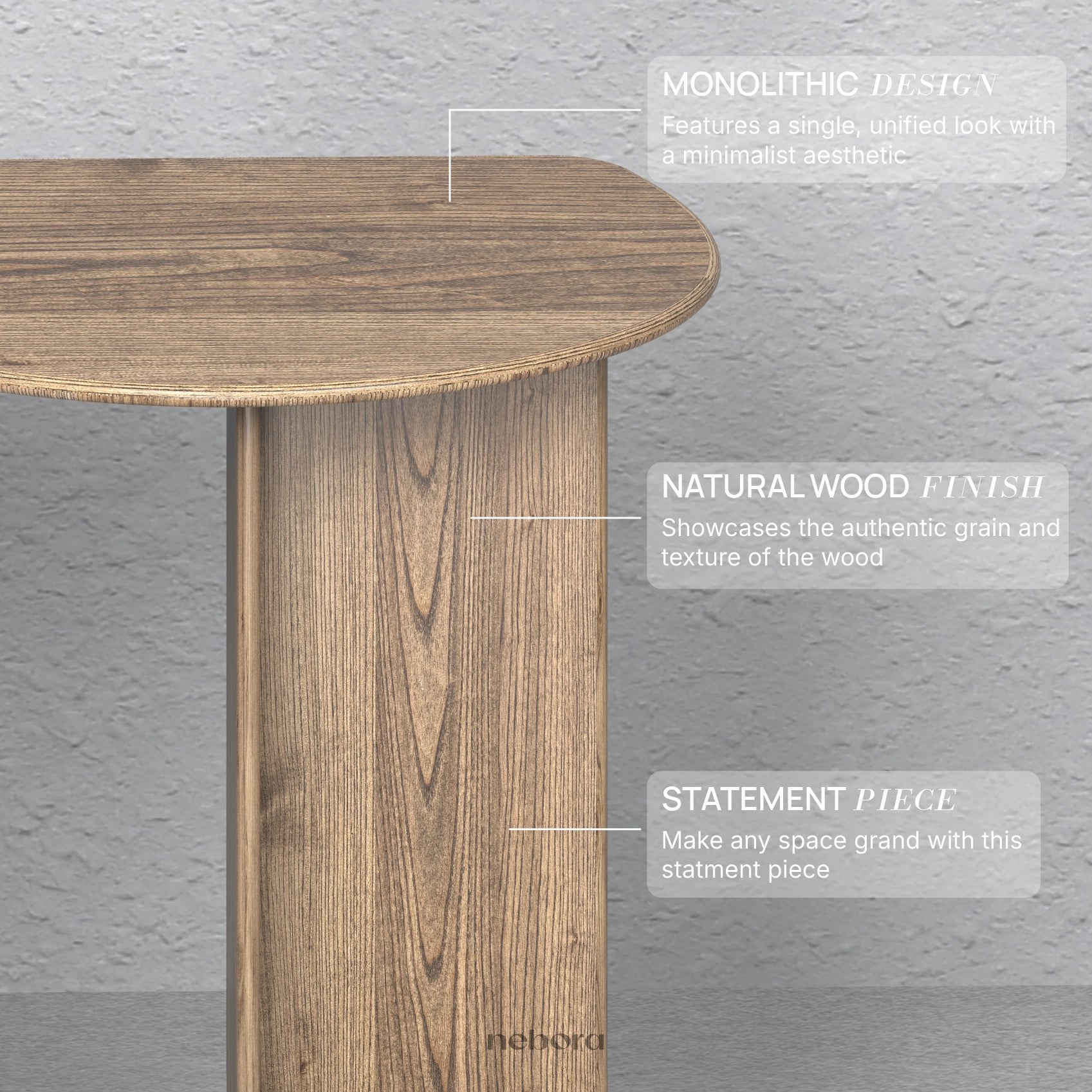 Keystone Wooden Console
