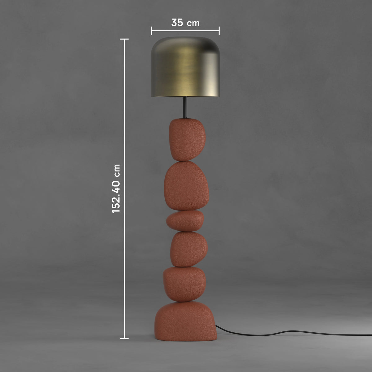 Cairn Floor Lamp Terracotta