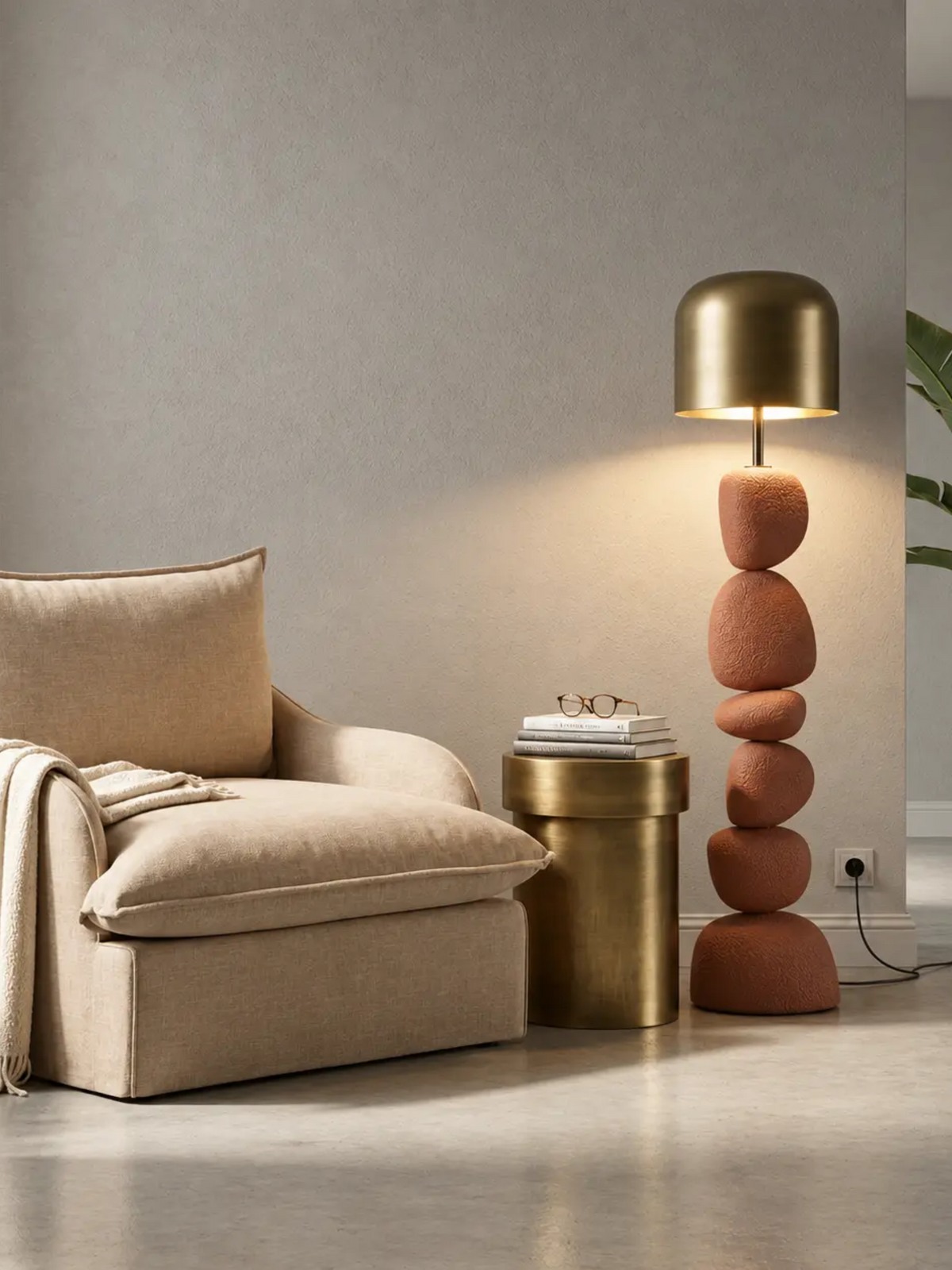 Cairn Floor Lamp Terracotta